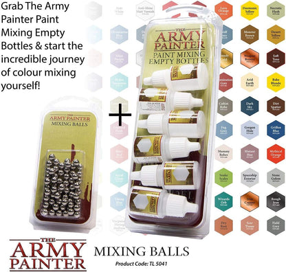 The Army Painter Paint Mixing Balls - Rust-Proof Stainless Steel Mixing Ball Ideal for Model Paint Mixer Bottle. 100 PCS Stainless Steel Mixing Paint Agitator Balls x 5.5mm/apr. 0.22” Paint Balls