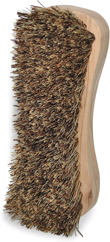 All-Natural Wooden Scrub Brush | Wooden Handle | Palmyra Bristle Brush