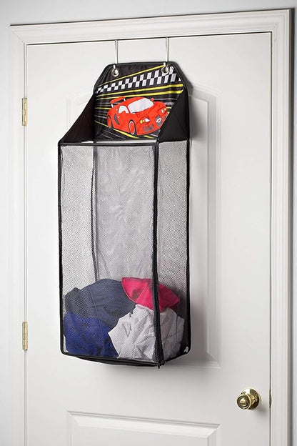 Store&Score Over The Door Hanging Kids Fun LED Race Car Light-Up Collapsible