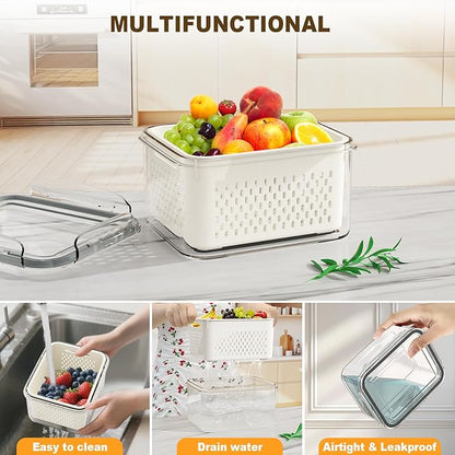8 Pcs Fruit Storage Containers for Fridge