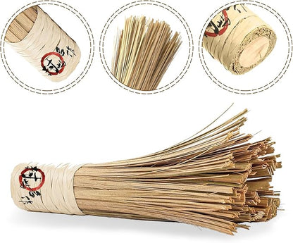 12-Inch Bamboo Wok Brush, Flat Brush, Kitchen Cleaning Brushes