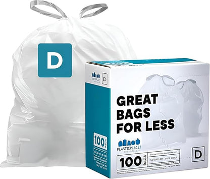 Plasticplace Custom Fit Trash Bags, Compatible