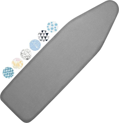 Ironing Board Cover and Pad, 15x54 Standard Size Thick Iron Padding, Scorch &
