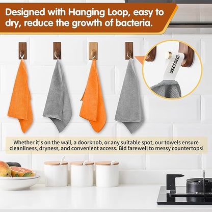 FIXSMITH Microfiber Cleaning Cloth -Pack of 24, Highly Absorbent Cleaning Rags