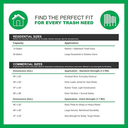 Mint-X MintFlex Rodent Repellent Trash Bags, Tall Kitchen Drawstring Bags