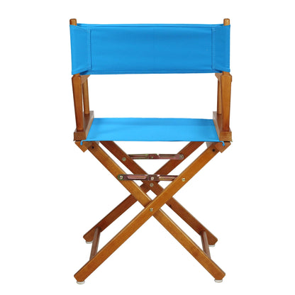 Casual Home 200-55/021-27 Director's Chair Canvas 18" - Classic Height Honey OakFrame/Turquoise