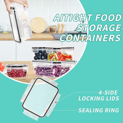 Skroam 72 piece Food Storage Containers Set