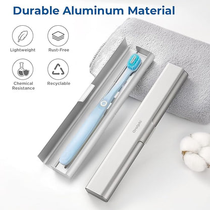 Aluminum Toothbrush Travel Case, Portable Travel Toothbrush Holder, Durable