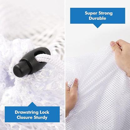 3Pcs Mesh Laundry Bags Washing Machine Mesh Wash Bags Jumbo