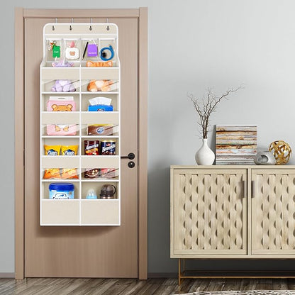 Univivi 5-Shelf Fabric Door Storage Over Door Hanging Organizer
