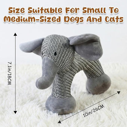 Pet Lori Linen SafariCompanions,Linen Safari Squeaky Dog Chew Toy,Robust Indestructible Dog Stuffed Toy for Small Medium Dogs,with Squeaker-Dog
