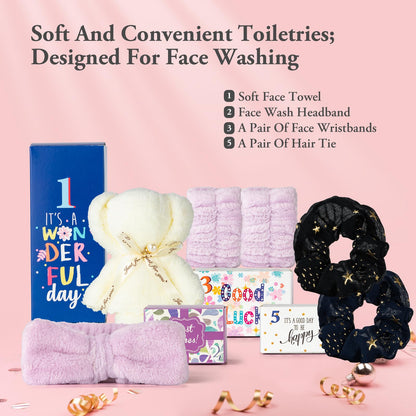 Birthday Gifts for Teens Birthday Gifts for Women Happy Birthday Surprise Box, 15pcs Spa Kit Gift, Gift Box for Teen Girls Unique Diy Nails Set, Luxury Birthdays Presents Spa Gift for Mom Daughter