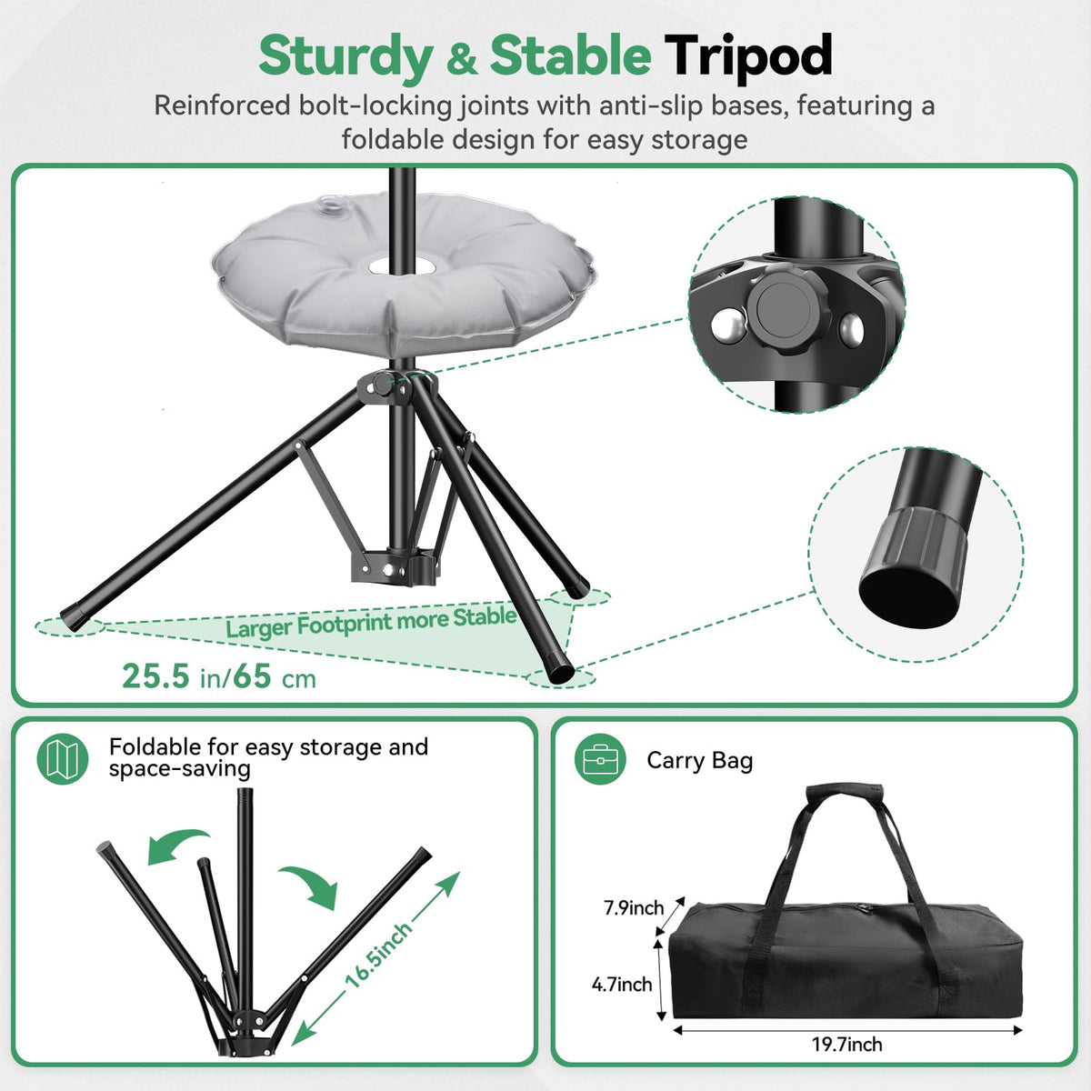 EMART Green Screen Backdrop Kit, 8.5x8.5ft Large Green Screen Backdrop with 8.8x7.5FT Reverse Folding T-Shape Tripod Stand, Spliced Crossbar Plate & 6 Clamps for Studio Shooting, Live Stream