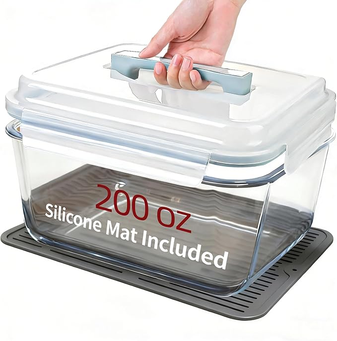 200oz Large Glass Storage Containers