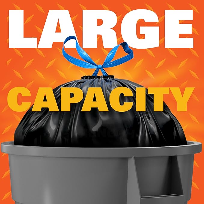Hefty Strong Lawn & Leaf Trash Bags, 39 Gallon