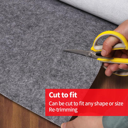 Waterproof Rug Pad Round 1/4 Thick Waterproof Non-Slip Rug Pad， Pad for Hardwood Floors， Rug Pads for All Floors and Finishes, Keeps Carpets in Place Soft and Safe（3FT）