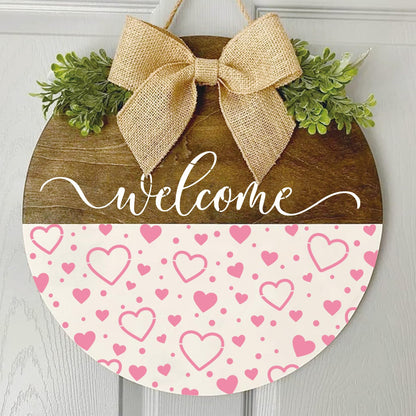 Welcome Stencils for Painting on Wood Doormat, Half Round Stencils for Crafts Reusable for Door Mats Furniture Sign Canvas DIY (hafl22)