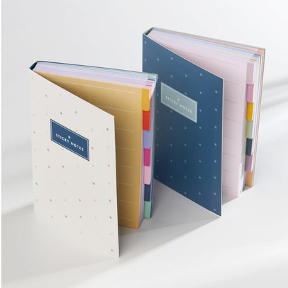 Erin Condren Earth Tones Functional Tabbed Sticky Notes Booklet, 7 Section Productivity Sticky Notes Set with 140 Total Sheets for Planning, Organization, and Note-Taking