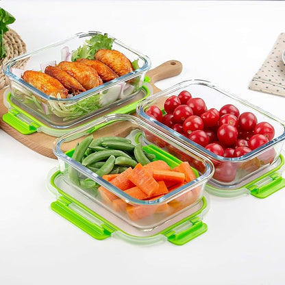 C CREST Glass Containers for Food Storage