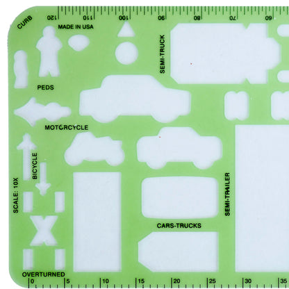 Traffic Drawing Template - for Accident Reconstruction (Single Pack)