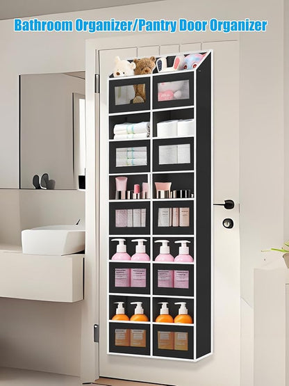 Over the Door Organizer Hanging- 10 Compartments, 80 lbs Load Behind Door