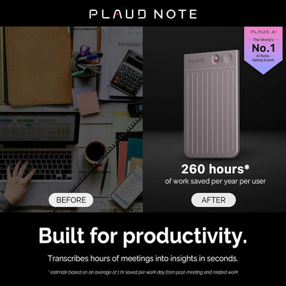 AI Voice Recorder, Note Voice Recorder w/Case, App Control, Transcribe & Summarize with AI Technology, Support 112 Languages, 64GB Memory, Audio Recorder for Lecture, Meeting, Call, Interview