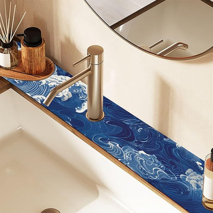 Kitchen Sink Splash Guard 1 PC 30 Inch Sink Faucet Mat Splash Guard
