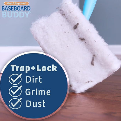 Baseboard Buddy | Lightweight Home Cleaning Essential, Moldings & Walls