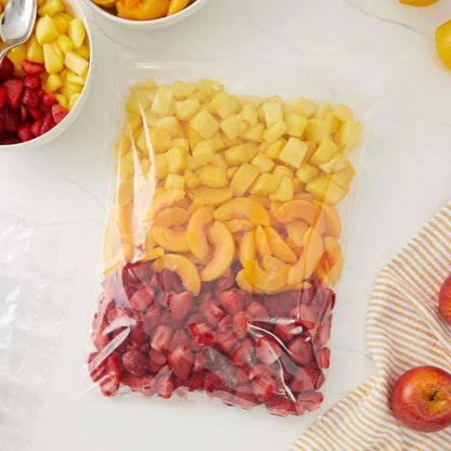 Juvale Freezer Bags - 2 Gallon, 17 x 13 in, Clear, 120 Pack - Reusable Resealable Plastic Food Storage Bags for Kitchen & Home Organization