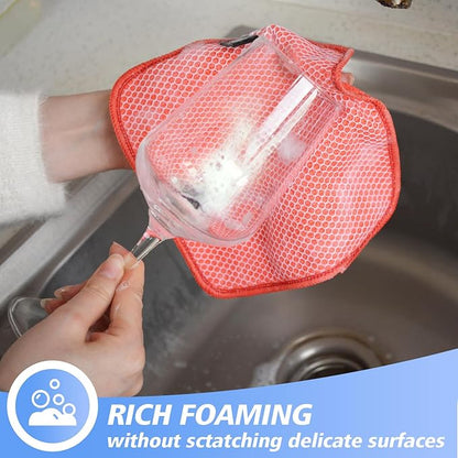 KinHwa Kitchen Washcloths for Dishes Absorbent Microfiber Dish Cloths Quick Dry