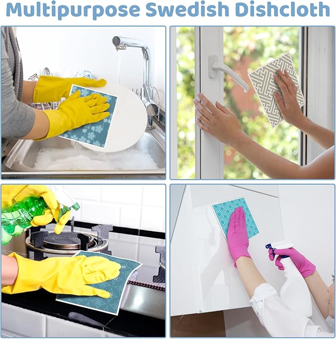 Needbrock 6 Pack Swedish Dishcloths