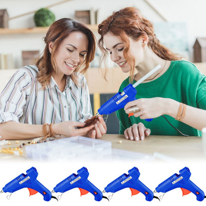 4 Pieces 100w Full Size Hot Glue Gun Heavy Duty Hot Glue Gun Kit for DIY Crafts Projects Home Repair(Blue)