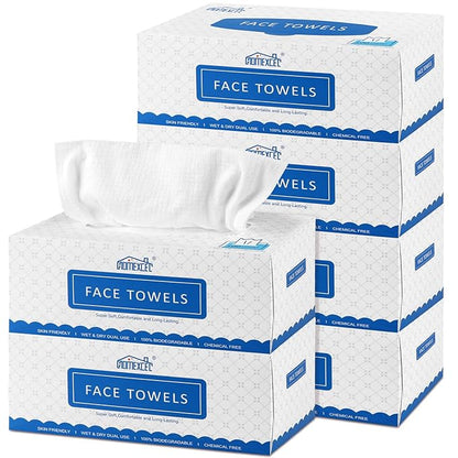 HOMEXCEL Face Towels, Disposable Face Towelette, Biodegradable Makeup Remover