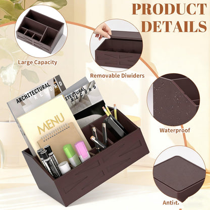 BELO VALE Large Mail Organizer Countertop,Farmhouse Desk and Kitchen Countertop Storage, Letter Sorter, Desk Mail Organizer and Bill Organizer, Desktop File and Paper Holder