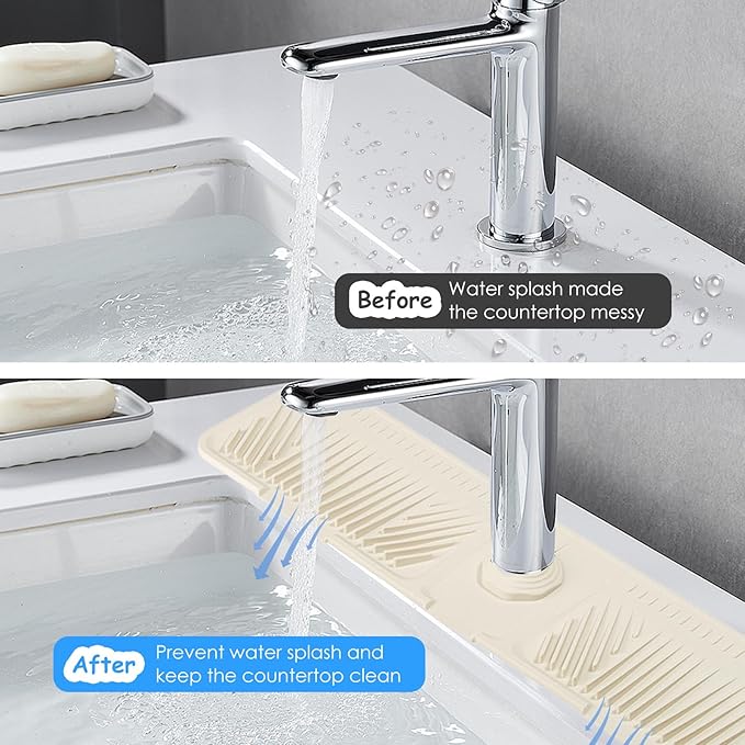 23.8 x 5.5in Silicone Faucet Mat