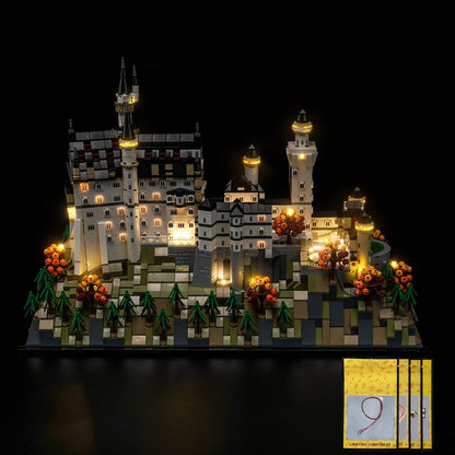 Hilighting Upgraded Led Light Kit Compatible with Lego Architecture Neuschwanstein Castle Building Set, Lights Decoration Compatible with Lego 21063, Gift for Architecture Fan (Model Not Included)