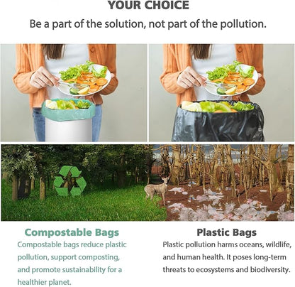 1.2 Gallon Small Trash Bags Garbage Bags, AYOTEE Mini Compostable Strong