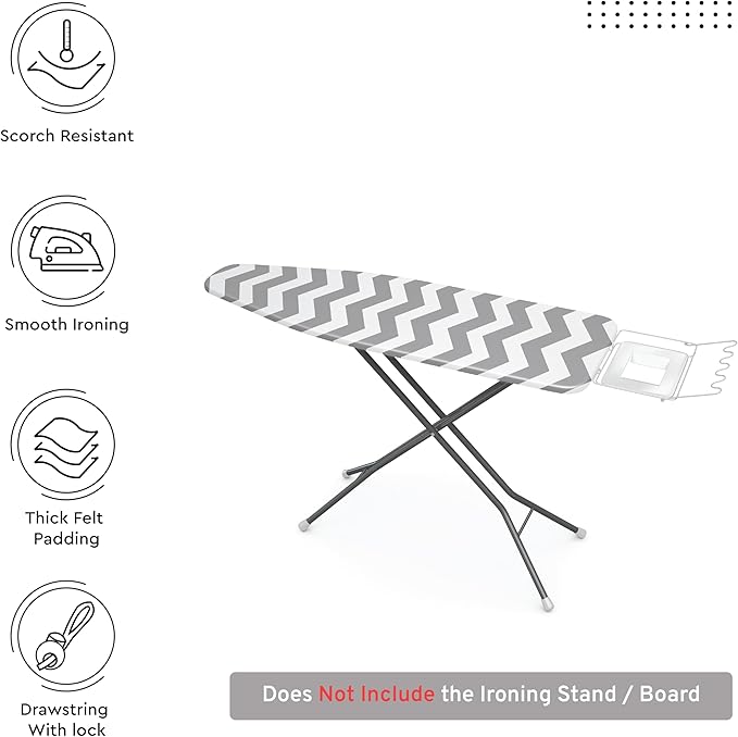 Encasa XO Ironing Board Cover and Pad 42"x14"