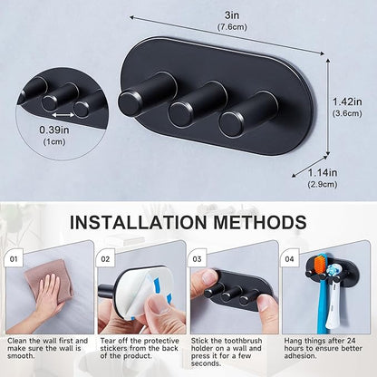 Electric Toothbrush Head Holder, Toothbrush Holders Wall Mounted, Adhesive