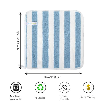 SINLAND Microfiber Facial Cloths Fast Drying Washcloth 12inch x 12inch