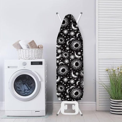 Stretchy Home Ironing Board Cover, Moon Sun Star Print Ironing Board Cover