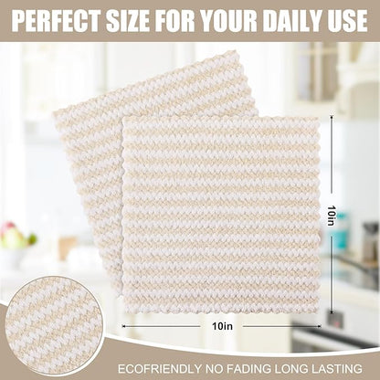 Homaxy 12 Pack Kitchen Dish Cloths, Ultra Soft and Absorbent Dish Towels