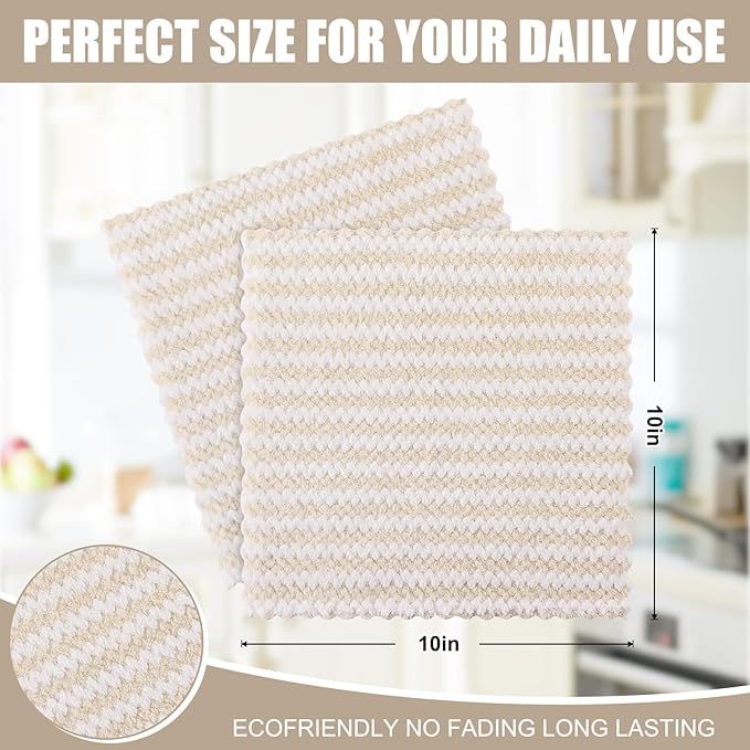 Homaxy 18 Pack Kitchen Dish Cloths, Ultra Soft and Absorbent Dish Towels