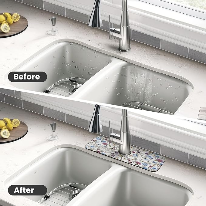 Garden Kitchen sink faucet pad, strong water absorption, anti slip, very