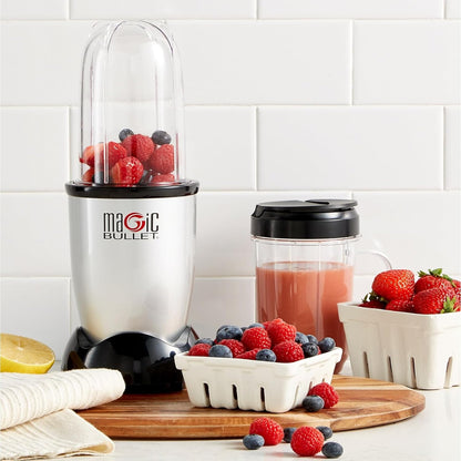 MB1001 16OZ Replacement Cups with Lids Compatible with Magic Bullet 250W Blenders Juicer with Brush 3 Packs