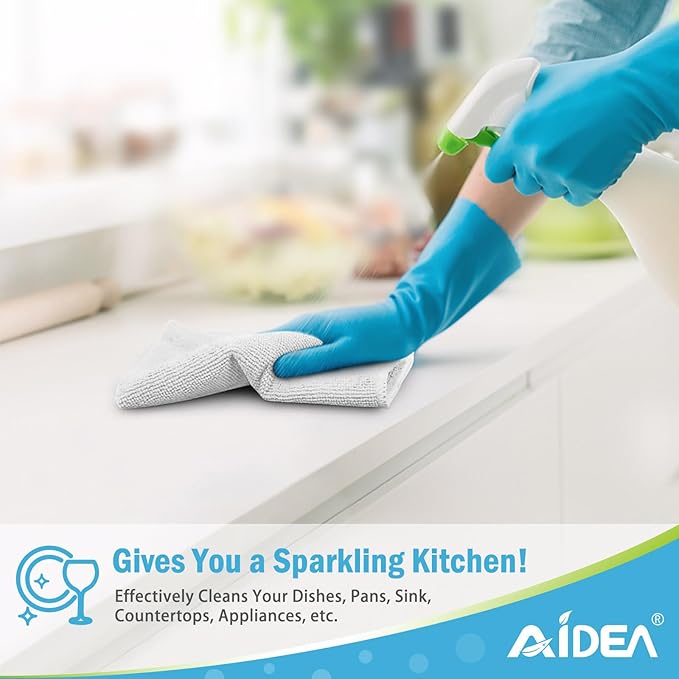 AIDEA Microfiber Cleaning Cloth-50PK, Soft Microfiber Towels