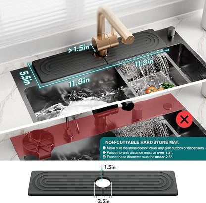 Large Faucet Mat for Kitchen Sink
