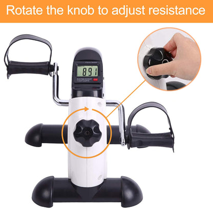 MOMODA Pedal Exerciser Under Desk Exercise Bike for Leg and Arm Cycling and Recovery Exercise