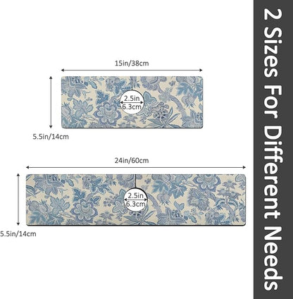 15" X 5.5" Kitchen Sink Splash Guard Faucet Mat Floral Super Absorbent Fast