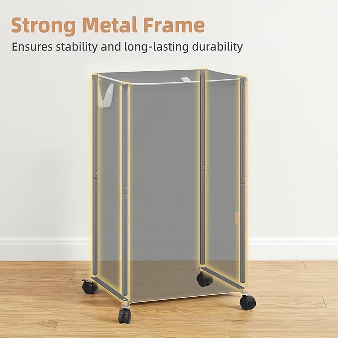STORAGE MANIAC Rolling Laundry Hamper